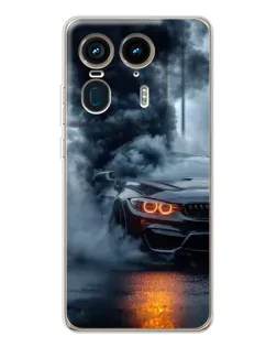Чехол для Motorola Edge 50 Ultra с картинкой «BMW M-Power — абстракция» Чехол для Motorola Edge 50 Ultra с картинкой «BMW M-Power — абстракция»