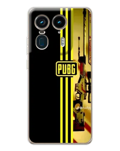 Чехол для Motorola Edge 50 Ultra с картинкой «PUBG — камуфляжный шлем»