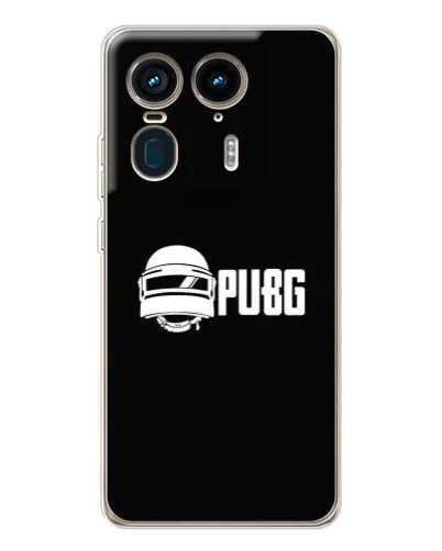 Чехол для Motorola Edge 50 Ultra с картинкой «PUBG — классический лого»