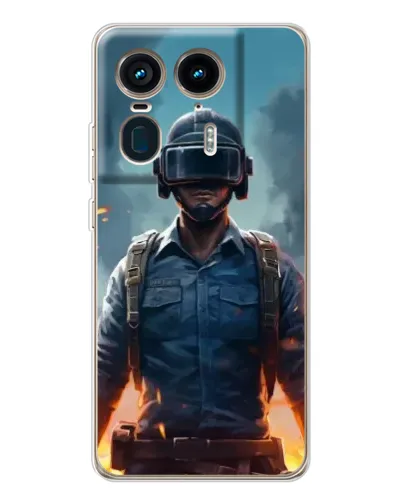 Чехол для Motorola Edge 50 Ultra с картинкой «PUBG — реалистичный герой»