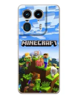Чехол для Motorola Edge 50 Ultra с картинкой «Minecraft классический мир» Чехол для Motorola Edge 50 Ultra с картинкой «Minecraft классический мир»