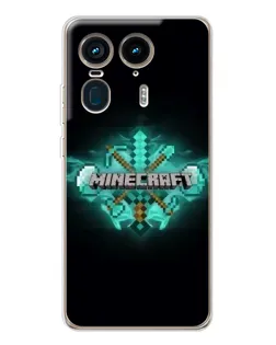 Чехол для Motorola Edge 50 Ultra с картинкой «Minecraft Diamond лого» Чехол для Motorola Edge 50 Ultra с картинкой «Minecraft Diamond лого»