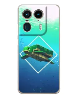 Чехол для Motorola Edge 50 Ultra с картинкой «Черепаха Minecraft» Чехол для Motorola Edge 50 Ultra с картинкой «Черепаха Minecraft»