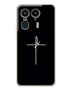 Чехол для Motorola Edge 50 Ultra с картинкой «Тонкий крест»