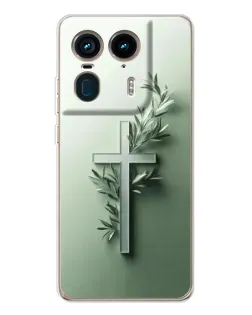 Чехол для Motorola Edge 50 Ultra с картинкой «Оливковая ветвь»