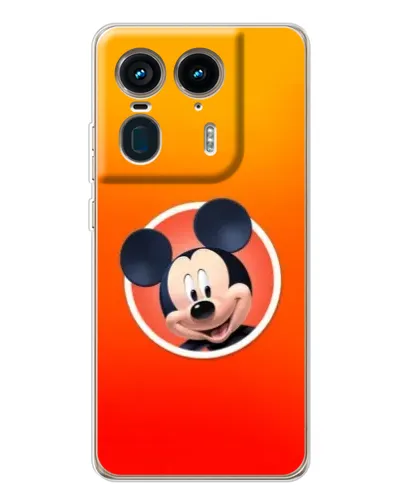 Чехол для Motorola Edge 50 Ultra с картинкой «Mickey в круге»