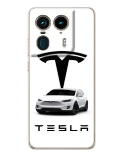 Чехол для Motorola Edge 50 Ultra с картинкой «Tesla White Style» Чехол для Motorola Edge 50 Ultra с картинкой «Tesla White Style»