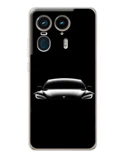 Чехол для Motorola Edge 50 Ultra с картинкой «Фары Tesla Night» Чехол для Motorola Edge 50 Ultra с картинкой «Фары Tesla Night»