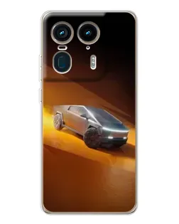 Чехол для Motorola Edge 50 Ultra с картинкой «Cybertruck в пустыне» Чехол для Motorola Edge 50 Ultra с картинкой «Cybertruck в пустыне»