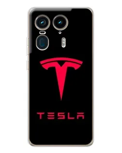 Чехол для Motorola Edge 50 Ultra с картинкой «Tesla Red Logo» Чехол для Motorola Edge 50 Ultra с картинкой «Tesla Red Logo»
