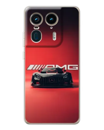 Чехол для Motorola Edge 50 Ultra с картинкой «Mercedes AMG — красная линия»