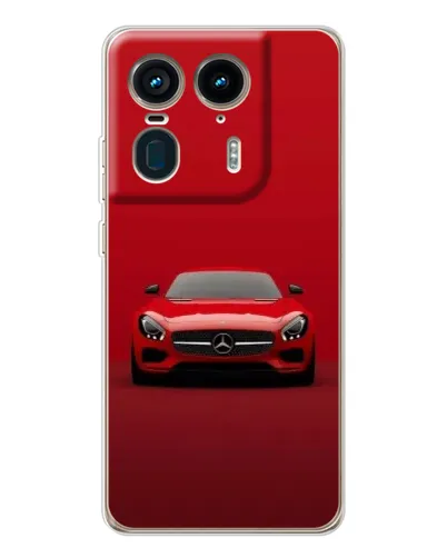 Чехол для Motorola Edge 50 Ultra с картинкой «Красный Mercedes AMG»