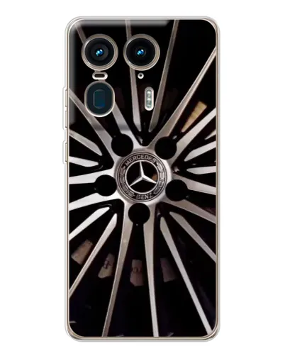 Чехол для Motorola Edge 50 Ultra с картинкой «Диск Mercedes»