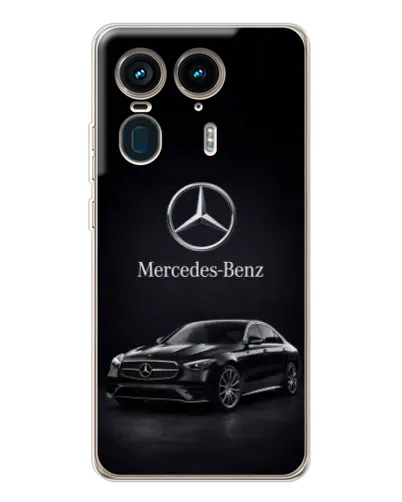Чехол для Motorola Edge 50 Ultra с картинкой «Mercedes — решетка радиатора»