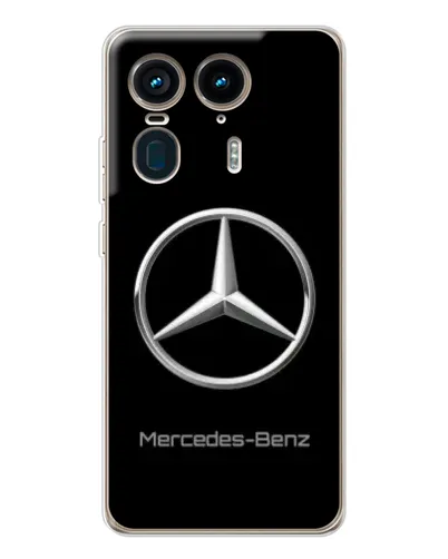 Чехол для Motorola Edge 50 Ultra с картинкой «Mercedes Silver Logo»
