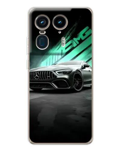Чехол для Motorola Edge 50 Ultra с картинкой «Темный Mercedes AMG»
