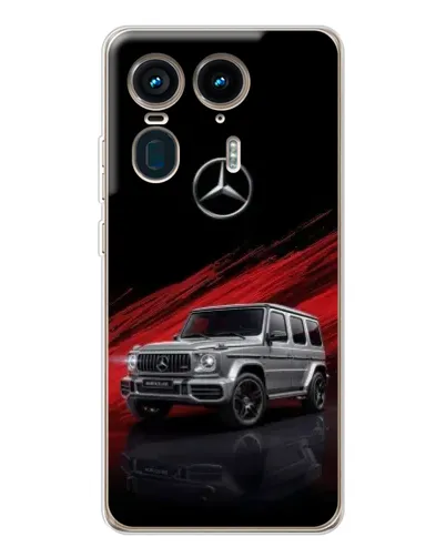 Чехол для Motorola Edge 50 Ultra с картинкой «Mercedes G-Class красный»