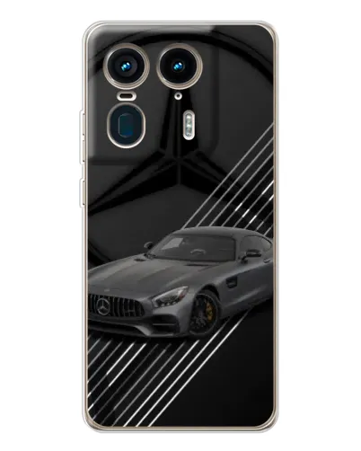 Чехол для Motorola Edge 50 Ultra с картинкой «Mercedes AMG — графика»