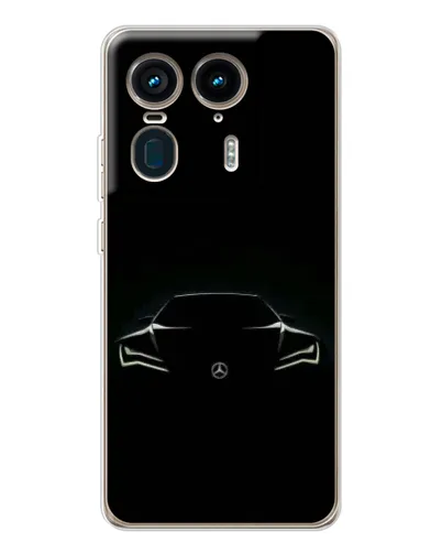 Чехол для Motorola Edge 50 Ultra с картинкой «Mercedes — силуэт авто» Чехол для Motorola Edge 50 Ultra с картинкой «Mercedes — силуэт авто»