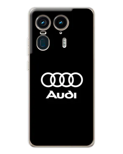 Чехол для Motorola Edge 50 Ultra с картинкой «Классическое лого Audi»