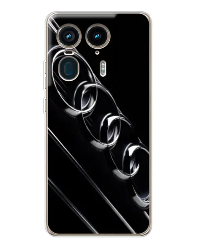 Чехол для Motorola Edge 50 Ultra с картинкой «Audi — абстрактные кольца»
