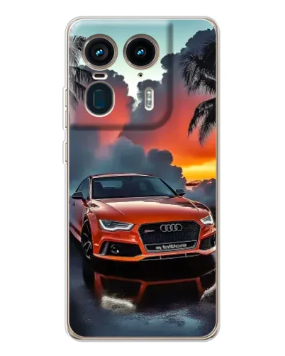 Чехол для Motorola Edge 50 Ultra с картинкой «Audi — закат»