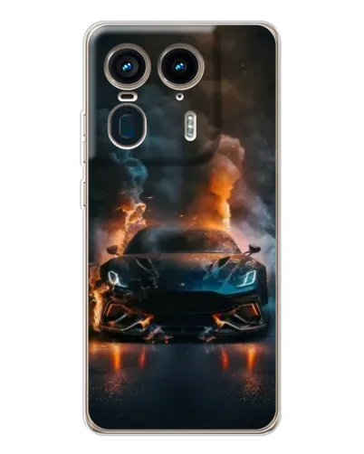 Чехол для Motorola Edge 50 Ultra с картинкой «Lamborghini дымная эстетика»