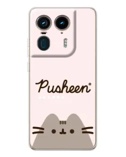Чехол для Motorola Edge 50 Ultra с картинкой «Pusheen логотип» Чехол для Motorola Edge 50 Ultra с картинкой «Pusheen логотип»