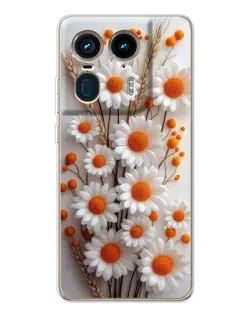 Чохол для Motorola Edge 50 Ultra з картинкою «Білі сухоцвіти» Чохол для Motorola Edge 50 Ultra з картинкою «Білі сухоцвіти»