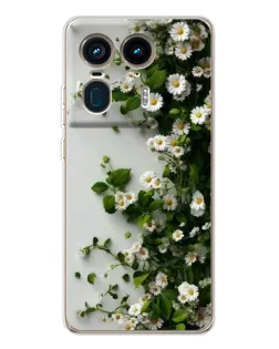 Чохол для Motorola Edge 50 Ultra з картинкою «Гілка дрібних білих квітів» Чохол для Motorola Edge 50 Ultra з картинкою «Гілка дрібних білих квітів»
