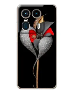 Чохол для Motorola Edge 50 Ultra з картинкою «Срібна фантазійна квітка» Чохол для Motorola Edge 50 Ultra з картинкою «Срібна фантазійна квітка»