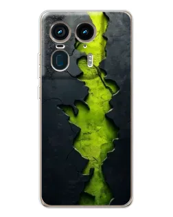 Чехол для Motorola Edge 50 Ultra с картинкой «Салатовый разлом скалы» Чехол для Motorola Edge 50 Ultra с картинкой «Салатовый разлом скалы»