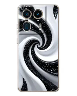 Чехол для Motorola Edge 50 Ultra с картинкой «Черно-белая спираль» Чехол для Motorola Edge 50 Ultra с картинкой «Черно-белая спираль»