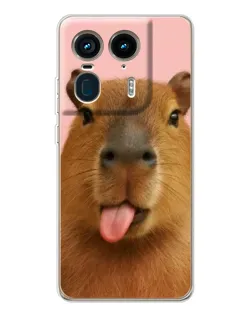 Чохол для Motorola Edge 50 Ultra з картинкою «Капібара з язиком» Чохол для Motorola Edge 50 Ultra з картинкою «Капібара з язиком»