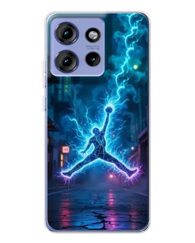Чохол для Motorola Edge 50 з картинкою «Jordan Gold Jumpman»