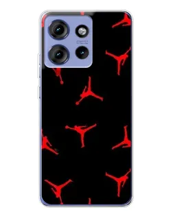 Чохол для Motorola Edge 50 з картинкою «Jordan Red Pattern» Чохол для Motorola Edge 50 з картинкою «Jordan Red Pattern»