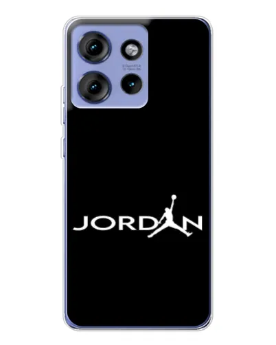 Чохол для Motorola Edge 50 з картинкою «Jordan White Logo»