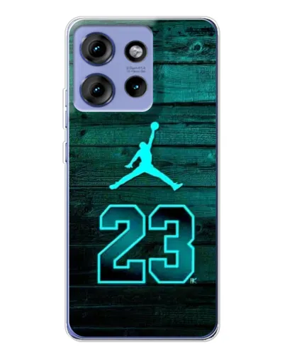 Чохол для Motorola Edge 50 з картинкою «Jordan Cyan 23»