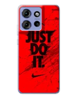 Чохол для Motorola Edge 50 з картинкою «Nike Just Do It» Чохол для Motorola Edge 50 з картинкою «Nike Just Do It»