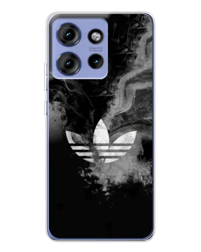 Чохол для Motorola Edge 50 з картинкою «Абстрактний дим Adidas»