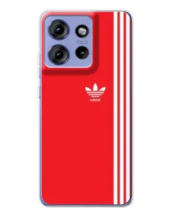 Чохол для Motorola Edge 50 з картинкою «Червоний мінімалізм Adidas» Чохол для Motorola Edge 50 з картинкою «Червоний мінімалізм Adidas»