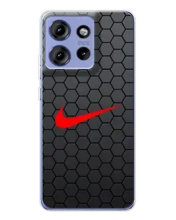 Чохол для Motorola Edge 50 з картинкою «Nike — карбонова сітка» Чохол для Motorola Edge 50 з картинкою «Nike — карбонова сітка»