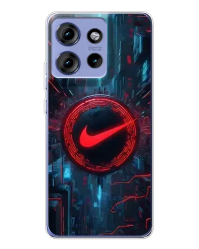 Чохол для Motorola Edge 50 з картинкою «Техногенний стиль Nike»