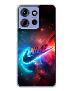 Чохол для Motorola Edge 50 з картинкою «Вогняний логотип Nike» Чохол для Motorola Edge 50 з картинкою «Вогняний логотип Nike»