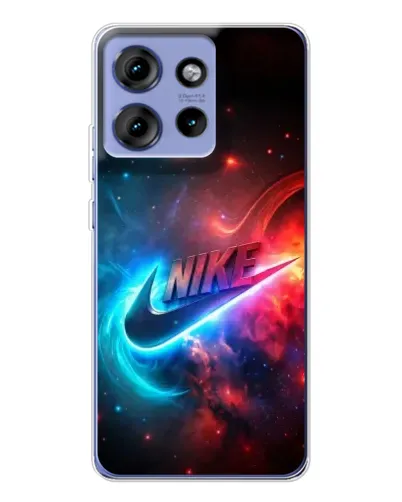 Чохол для Motorola Edge 50 з картинкою «Вогняний логотип Nike»