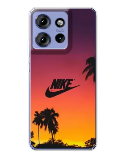 Чохол для Motorola Edge 50 з картинкою «Nike на заході сонця»