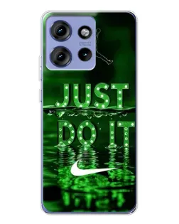 Чохол для Motorola Edge 50 з картинкою «Зелений неоновий Nike» Чохол для Motorola Edge 50 з картинкою «Зелений неоновий Nike»