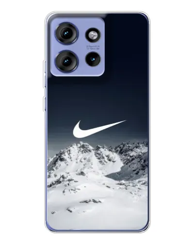 Чохол для Motorola Edge 50 з картинкою «Nike — зимові гори»