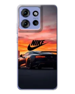 Чохол для Motorola Edge 50 з картинкою «Nike та суперкар» Чохол для Motorola Edge 50 з картинкою «Nike та суперкар»