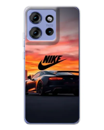 Чохол для Motorola Edge 50 з картинкою «Nike та суперкар»
